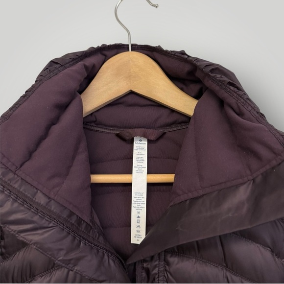 Lululemon Down For A Run Pullover II Black Cherry Sz 4 - Picture 4 of 13